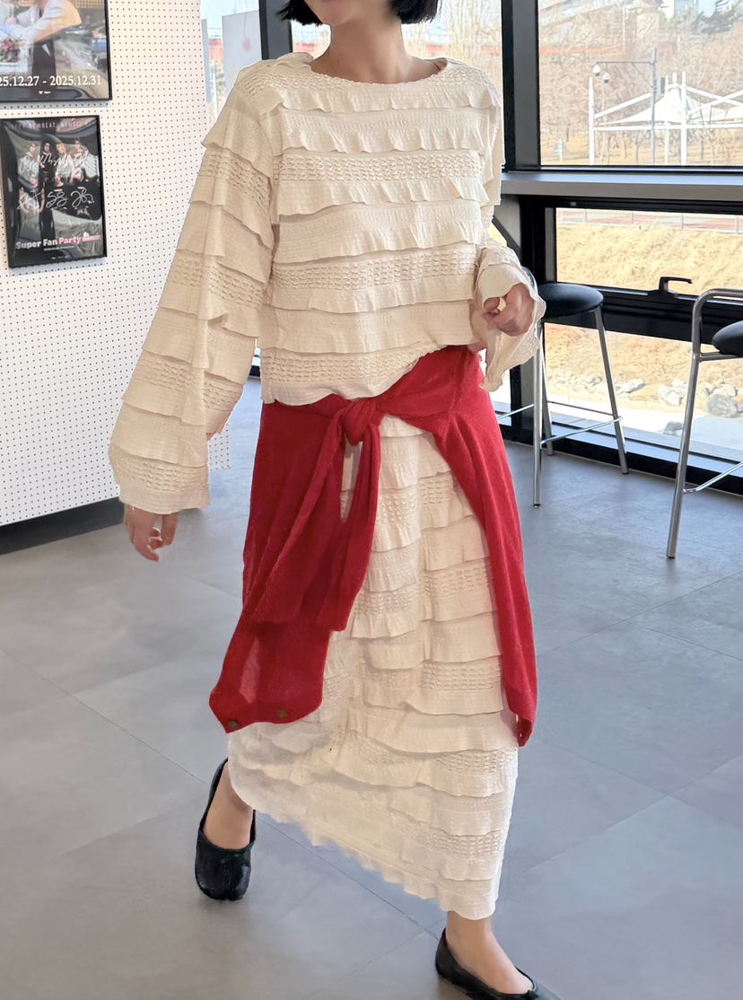 THE LINE-Q東大門實拍女士新款推薦時尚26春夏熱賣長裙THE LINE-Q長裙