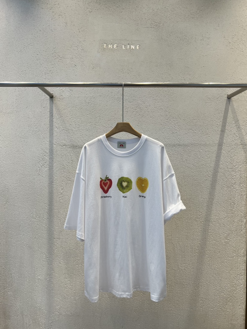 THE LINE-Q韓國直郵女裝新款人氣時尚推薦真品休閑熱賣T恤THE LINE-QT恤圖色1