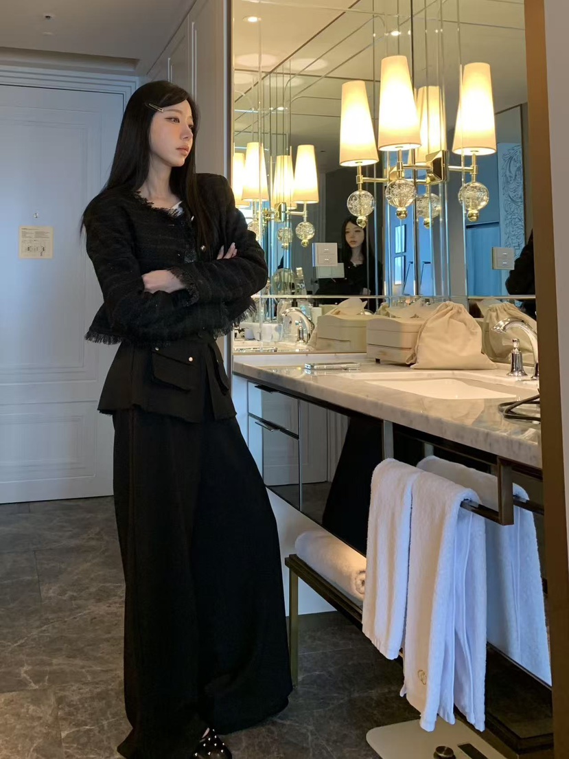 BADCALM東大門代購女士新款真品休閑人氣26春夏推薦夾克花呢BADCALM夾克