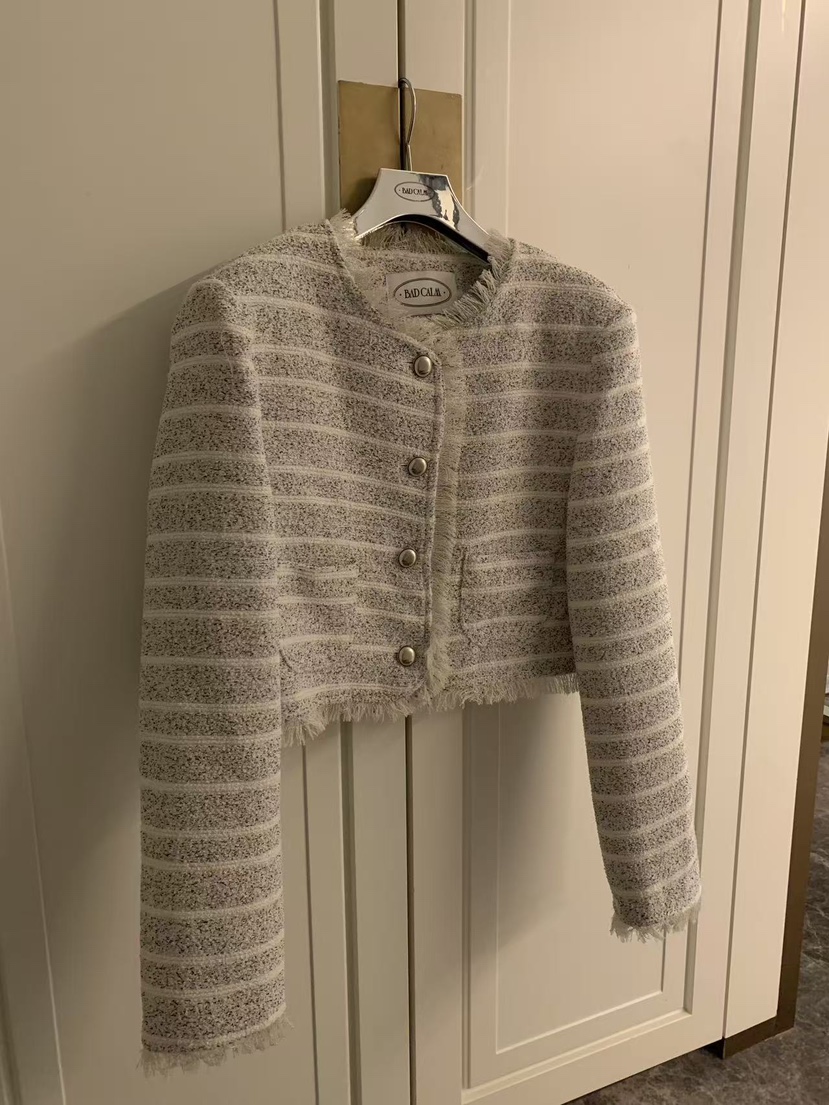 BADCALM東大門代購女士新款真品休閑人氣26春夏推薦夾克花呢BADCALM夾克