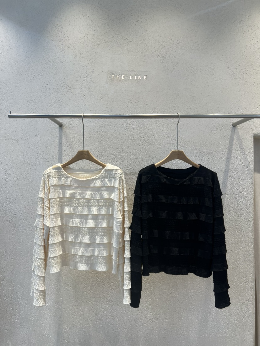 THE LINE-Q東大門實拍女士新品真品推薦休閑職業長袖T恤THE LINE-Q長袖T恤