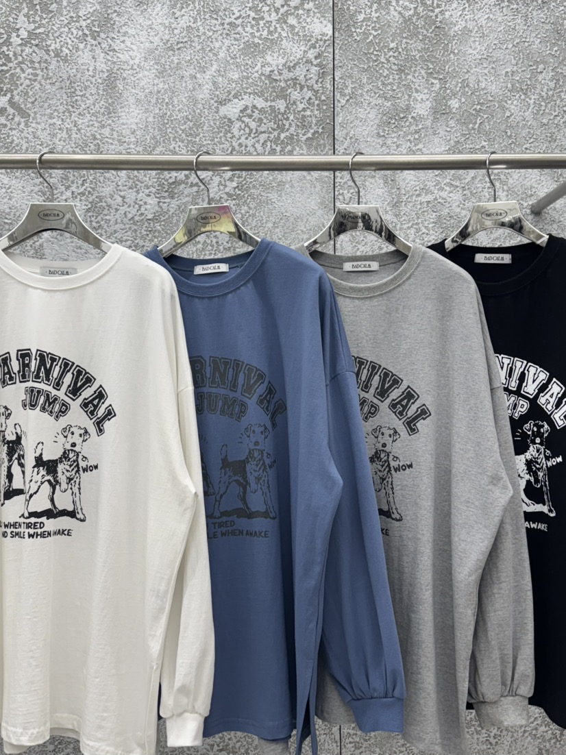 BADCALM韓國代購女士新款人氣真品熱賣時尚推薦26春夏長袖T恤BADCALM長袖T恤