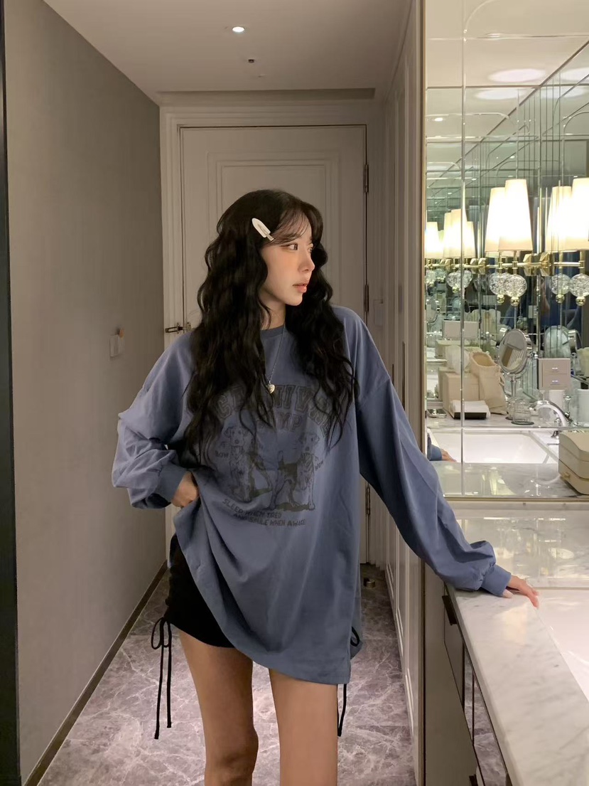 BADCALM韓國代購女士新款人氣真品熱賣時尚推薦26春夏長袖T恤BADCALM長袖T恤