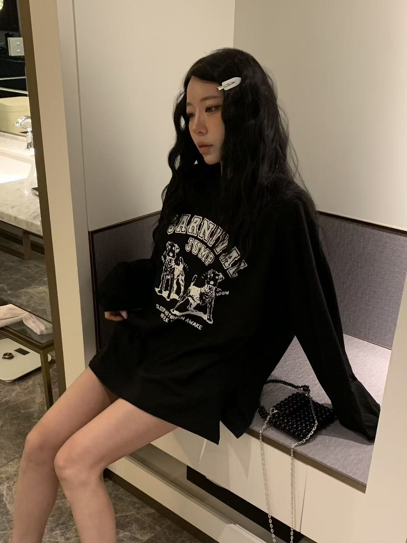 BADCALM韓國代購女士新款人氣真品熱賣時尚推薦26春夏長袖T恤BADCALM長袖T恤