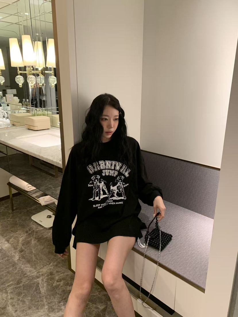 BADCALM韓國代購女士新款人氣真品熱賣時尚推薦26春夏長袖T恤BADCALM長袖T恤