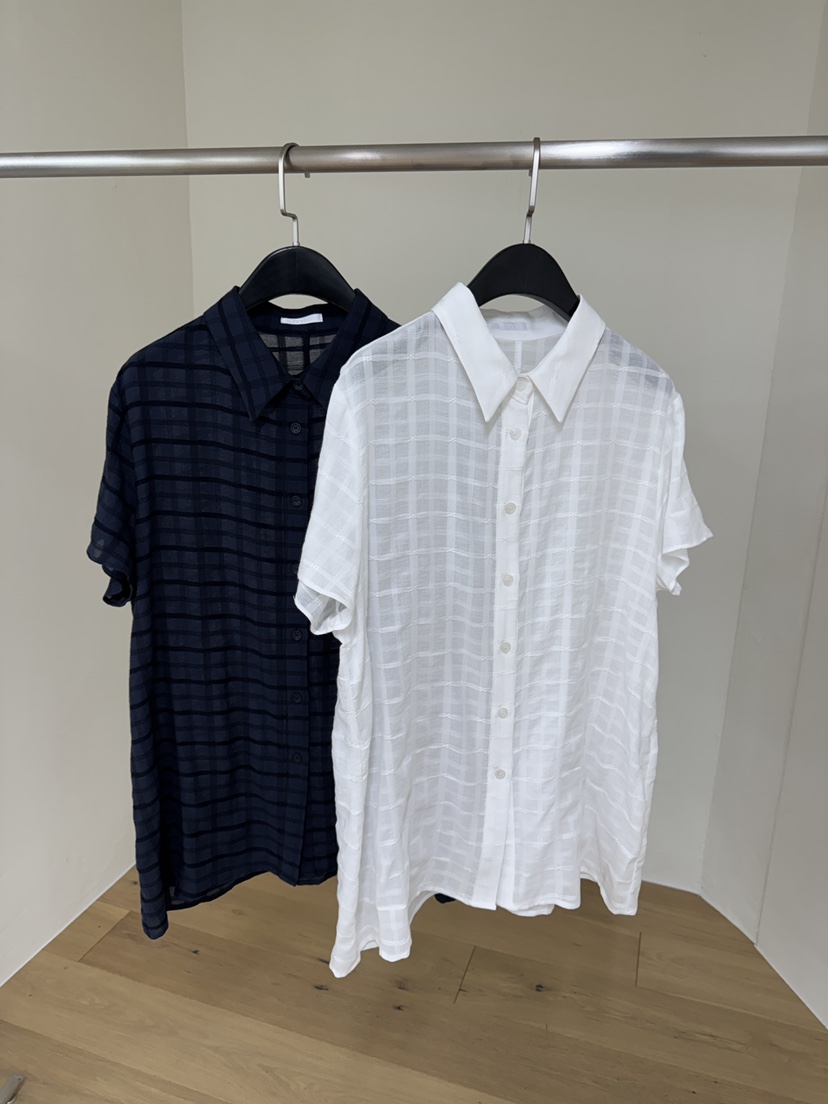 BLACK PIG韓國直郵女裝新款休閑真品熱賣26春夏襯衫蕾絲衫VIVIAN_LEE襯衫/蕾絲衫