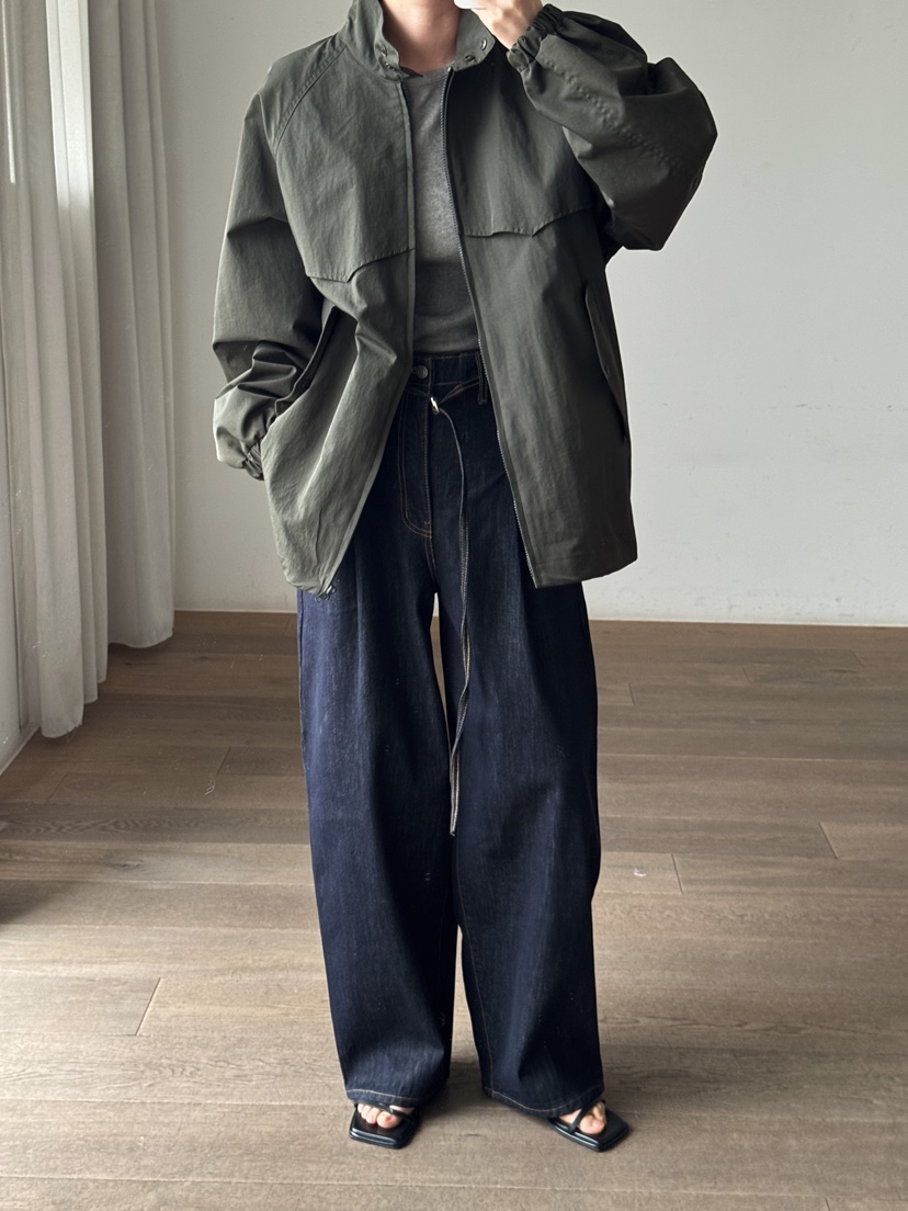 LE-PPL東大門直郵女裝新品推薦26春夏休閑真品牛仔褲含腰繩LE-PPL牛仔褲