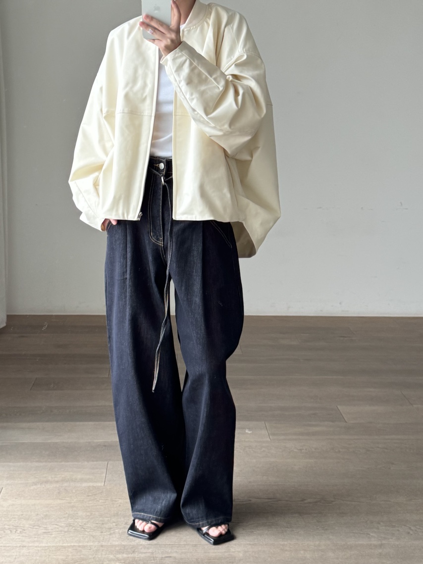 LE-PPL東大門直郵女裝新品推薦26春夏休閑真品牛仔褲含腰繩LE-PPL牛仔褲