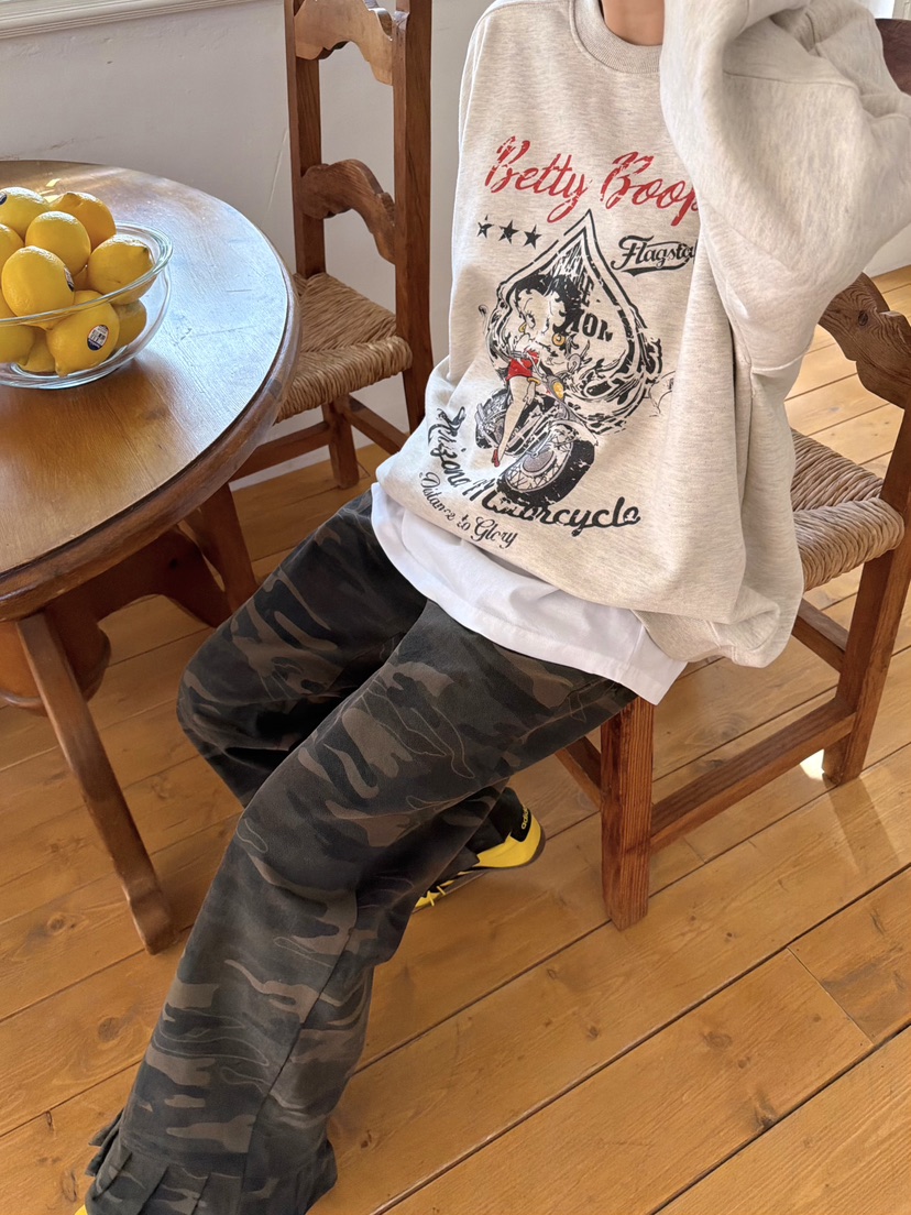 THE LINE-Q韓國直郵女士新品26春夏推薦職業真品休閑衛衣THE LINE-Q衛衣