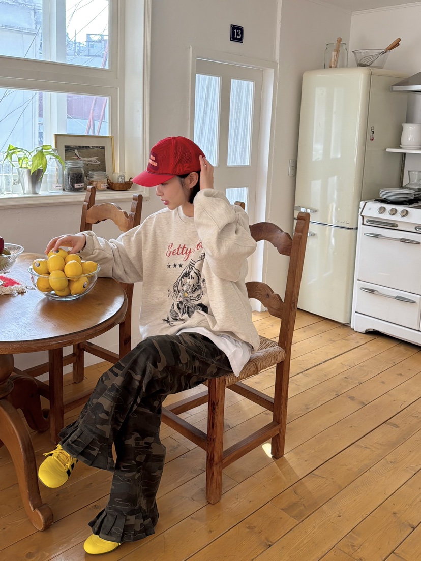 THE LINE-Q韓國直郵女士新品26春夏推薦職業真品休閑衛衣THE LINE-Q衛衣