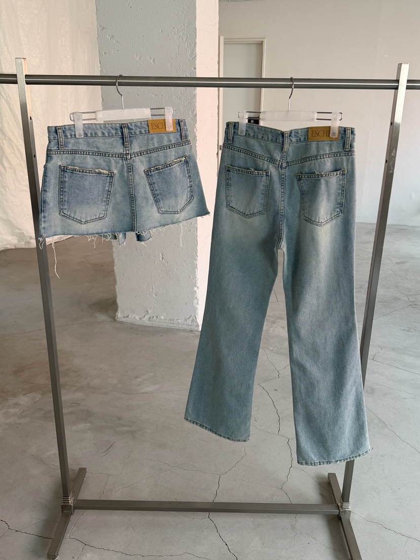 ESCHER東大門代購女裝新品時尚推薦真品職業人氣26春夏牛仔褲ESCHER牛仔褲