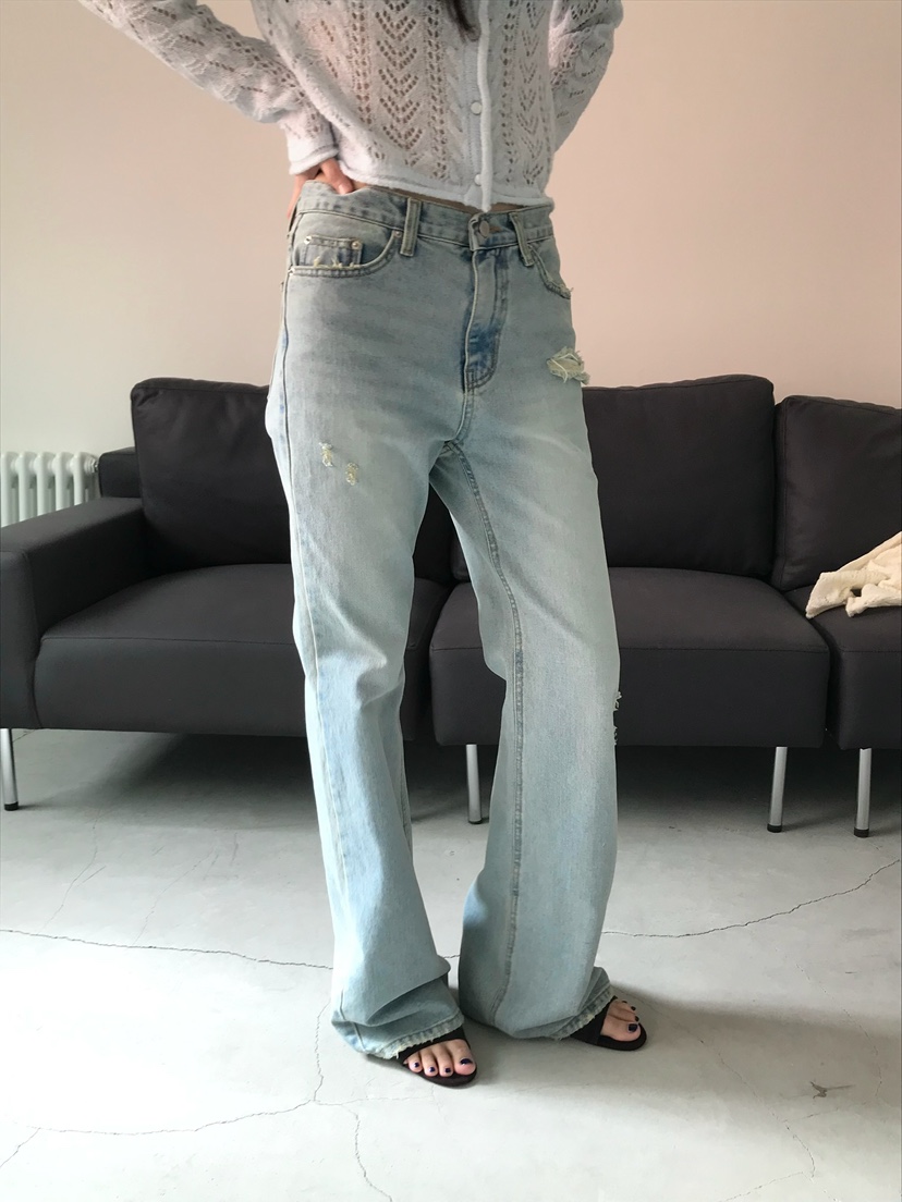 ESCHER東大門代購女裝新品時尚推薦真品職業人氣26春夏牛仔褲ESCHER牛仔褲