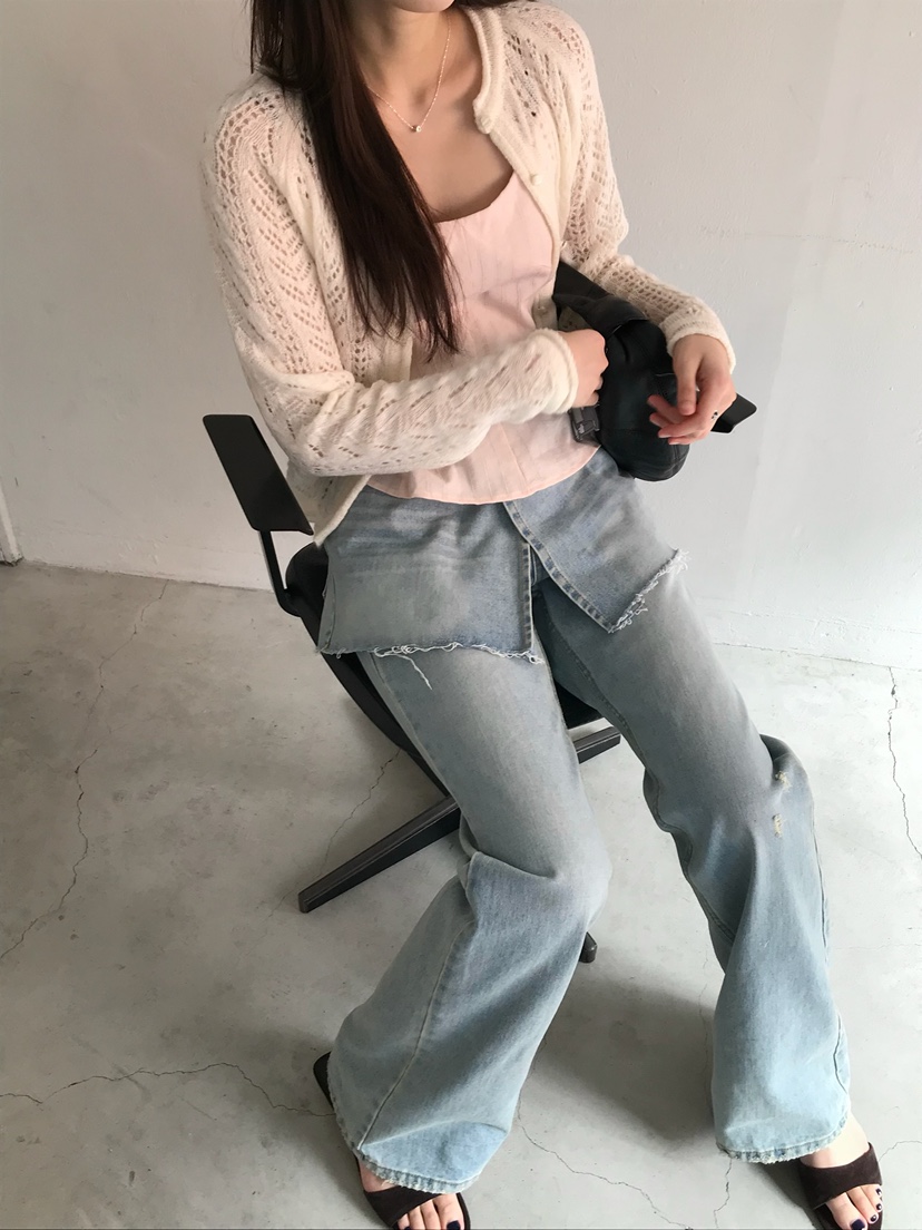 ESCHER東大門代購女裝新品時尚推薦真品職業人氣26春夏牛仔褲ESCHER牛仔褲