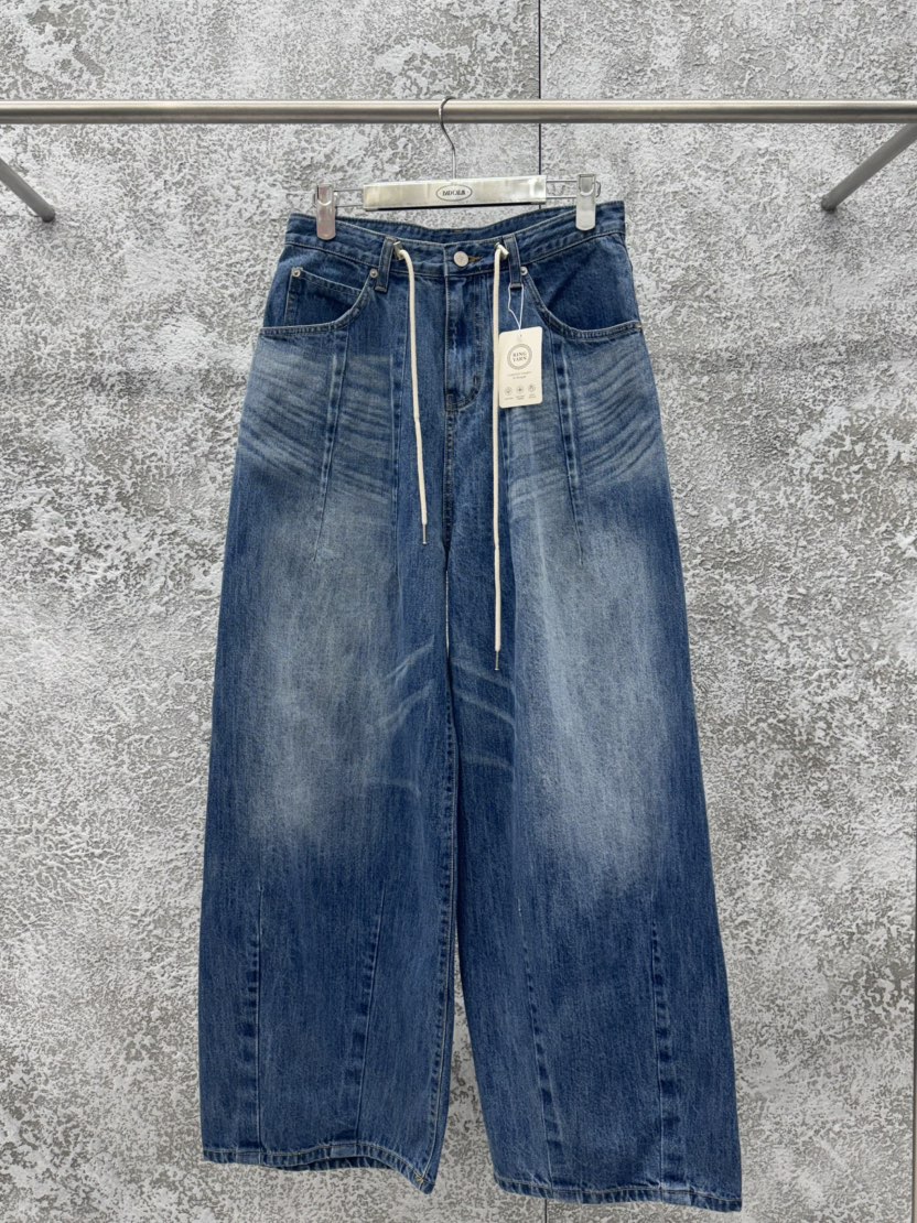 BADCALM東大門直郵女裝新品真品熱賣休閑26春夏人氣牛仔褲BADCALM牛仔褲圖色1