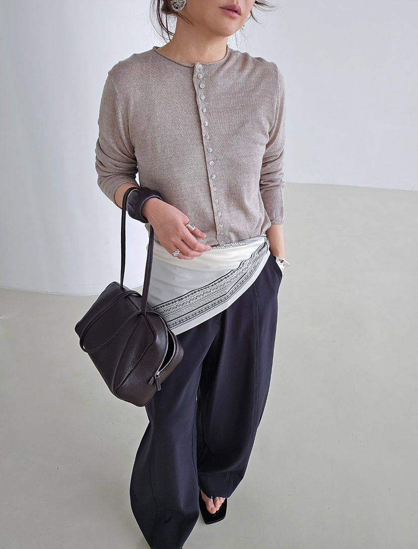 J SHOP東大門直郵女士新款推薦人氣真品針織衫亞麻開衫紐扣J_SHOP針織衫