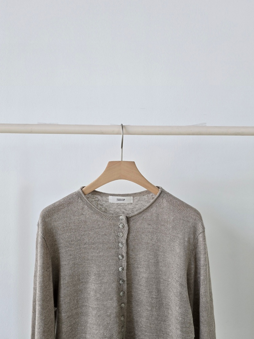 J SHOP東大門直郵女士新款推薦人氣真品針織衫亞麻開衫紐扣J_SHOP針織衫