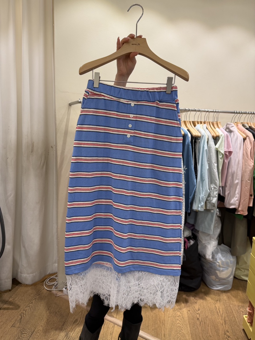 AUVERFIT韓國直郵女士新品人氣26春夏時尚休閑職業真品長裙AUVERFIT長裙圖色1