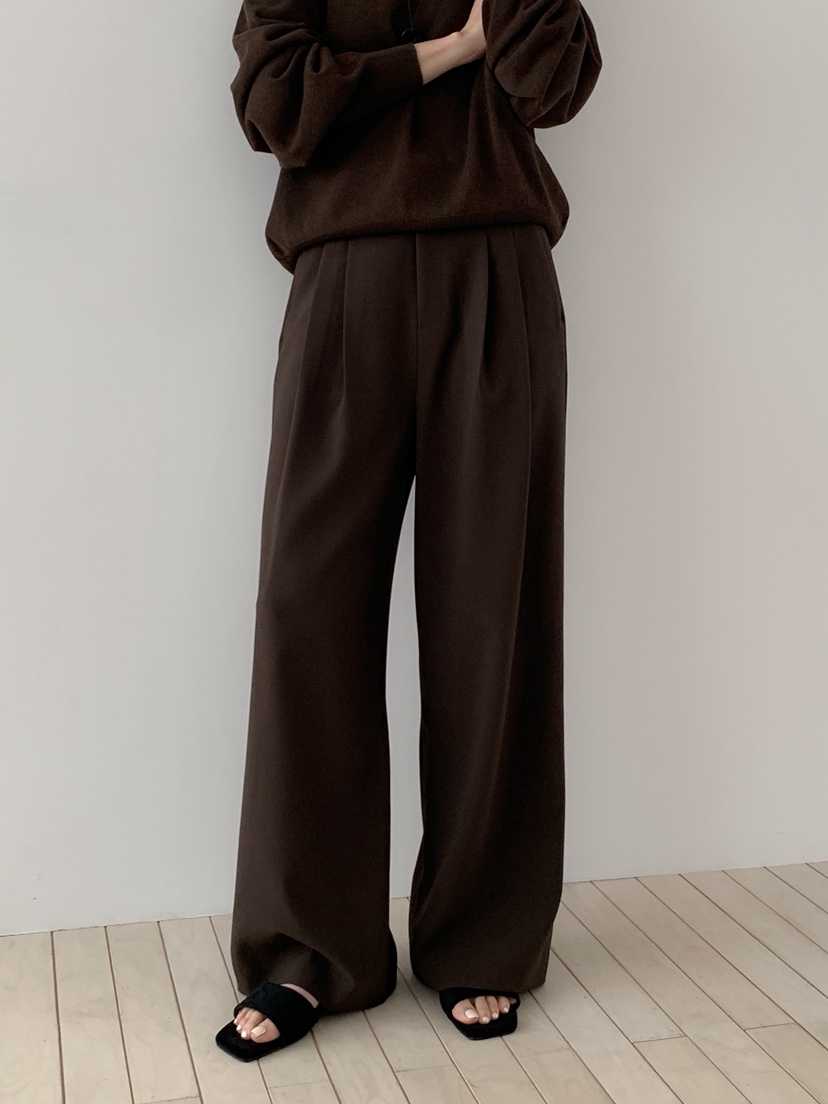 LONG PEAK東大門代購女士新品人氣時尚26春夏休閑褲褶裥LONG PEAK休閑褲