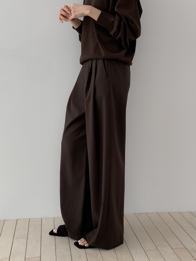 LONG PEAK東大門代購女士新品人氣時尚26春夏休閑褲褶裥LONG PEAK休閑褲