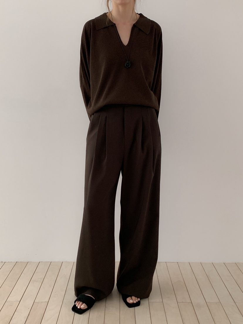 LONG PEAK東大門代購女士新品人氣時尚26春夏休閑褲褶裥LONG PEAK休閑褲