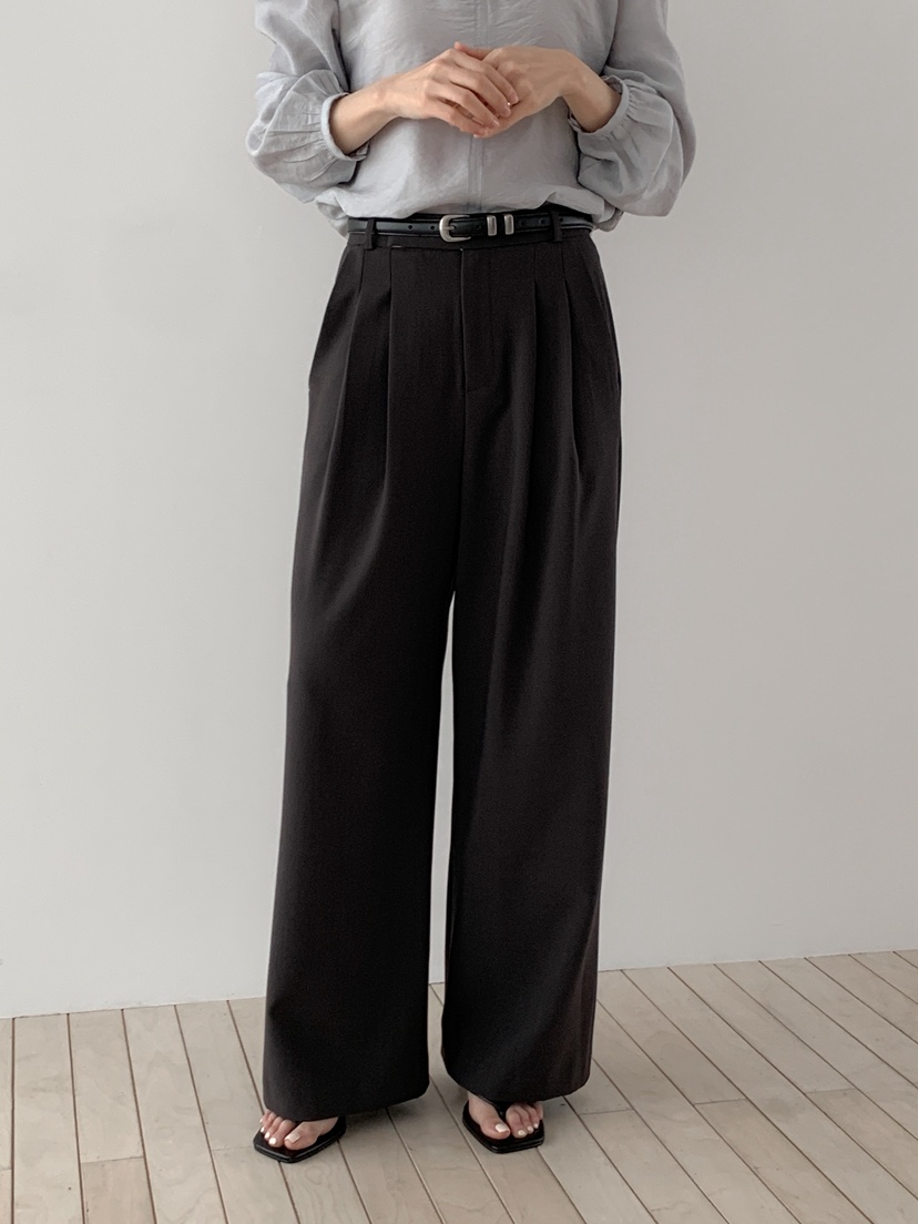 LONG PEAK東大門代購女士新品人氣時尚26春夏休閑褲褶裥LONG PEAK休閑褲