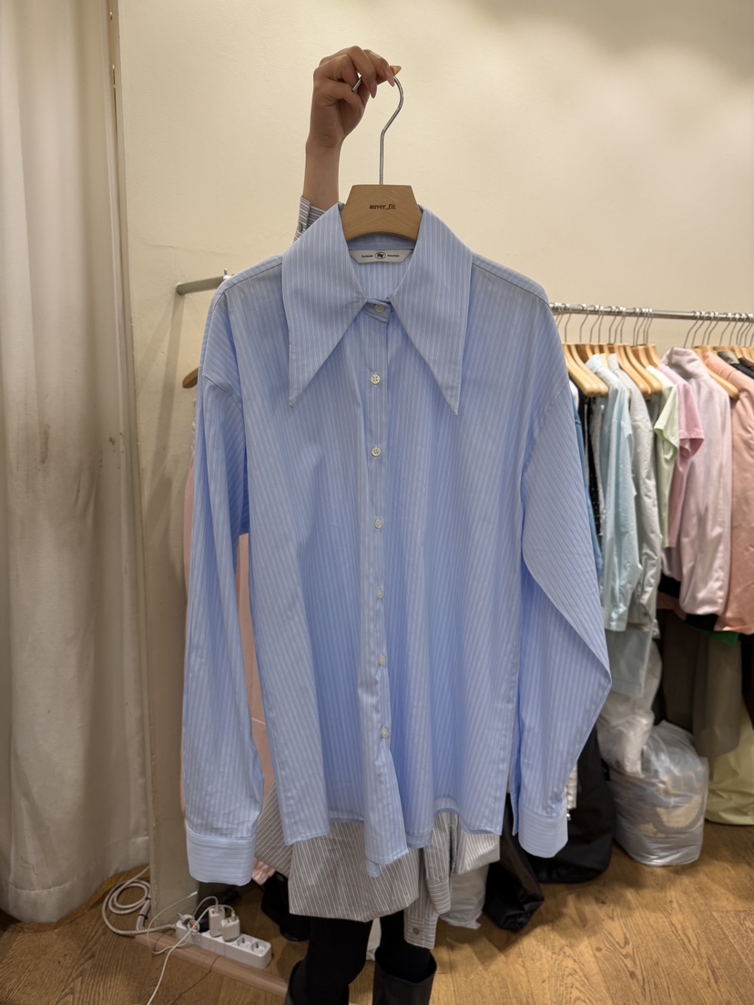 AUVERFIT韓國直郵女士新品職業人氣真品熱賣休閑襯衫蕾絲衫AUVERFIT襯衫/蕾絲衫圖色2