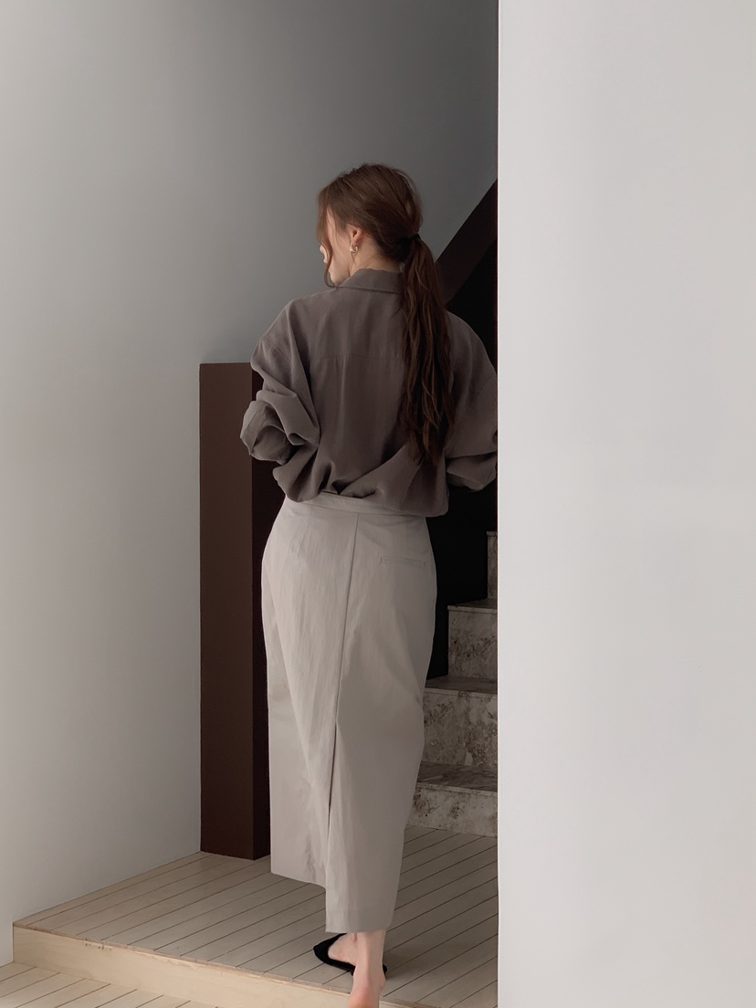 LONG PEAK東大門實拍女裝新品真品襯衫蕾絲衫莫代爾緞面LONG PEAK襯衫/蕾絲衫