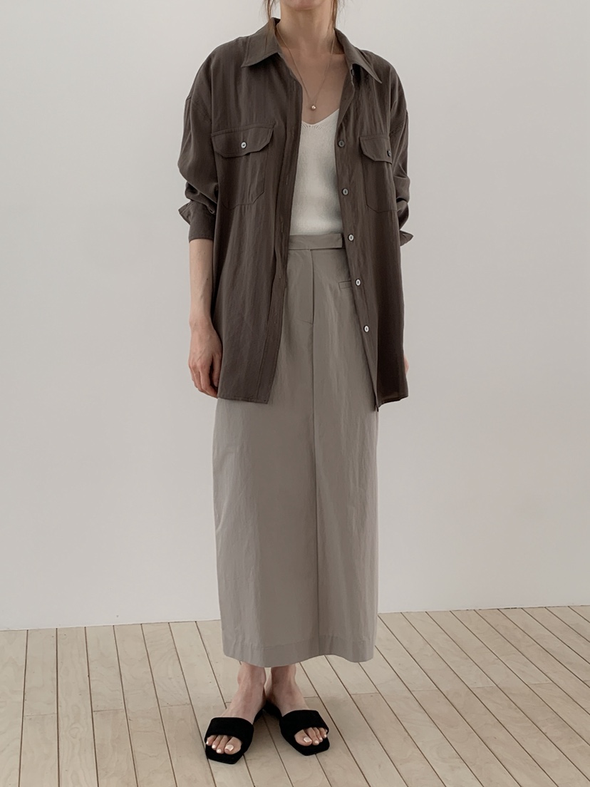 LONG PEAK東大門實拍女裝新品真品襯衫蕾絲衫莫代爾緞面LONG PEAK襯衫/蕾絲衫