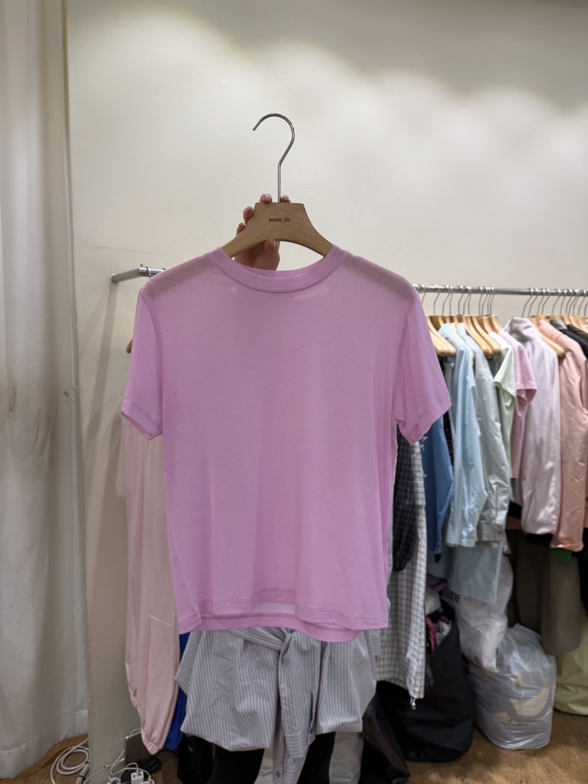 AUVERFIT東大門實拍女士新品休閑時尚26春夏推薦人氣T恤圓領AUVERFITT恤圖色2