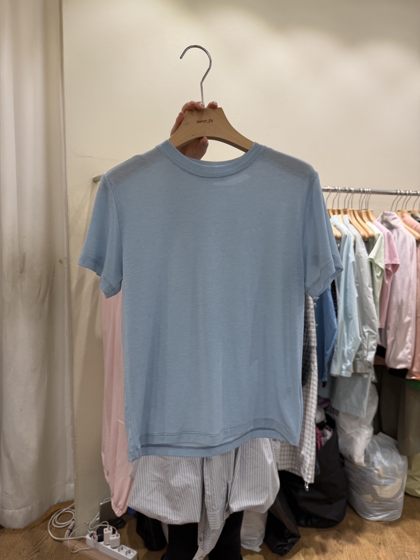 AUVERFIT東大門實拍女士新品休閑時尚26春夏推薦人氣T恤圓領AUVERFITT恤圖色4