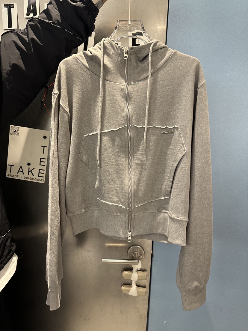 TAKE TEE韓國代購女士新品26春夏人氣時尚熱賣休閑夾克拉鏈TAKE TEE夾克圖色3