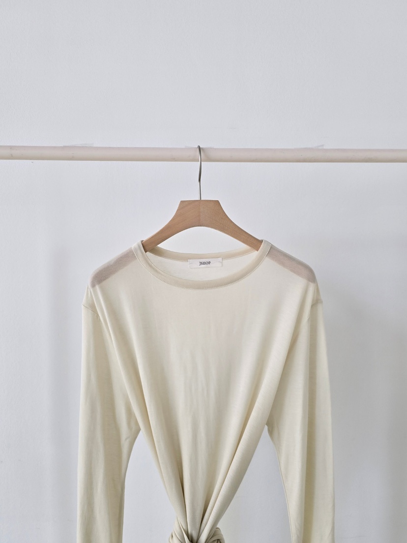 J SHOP東大門實拍女裝新款人氣休閑推薦時尚熱賣長袖T恤J_SHOP長袖T恤