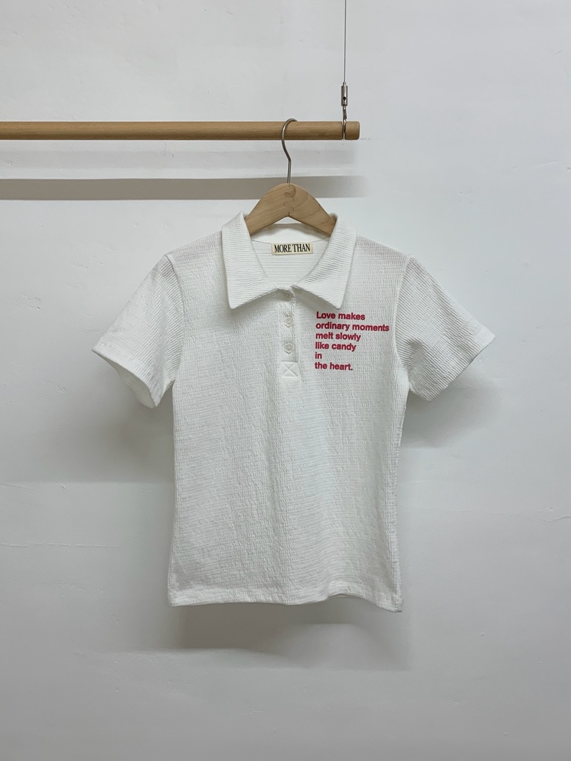 MORE THAN-P東大門直郵女士新品時尚推薦人氣休閑職業T恤MORE THANT恤圖色1