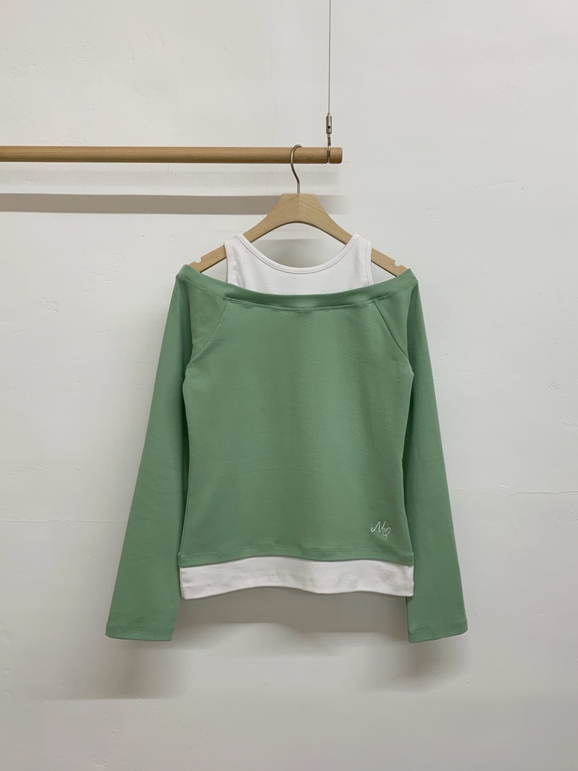 MORE THAN-P韓國代購女裝新品26春夏推薦人氣衛衣假兩件MORE THAN衛衣圖色1