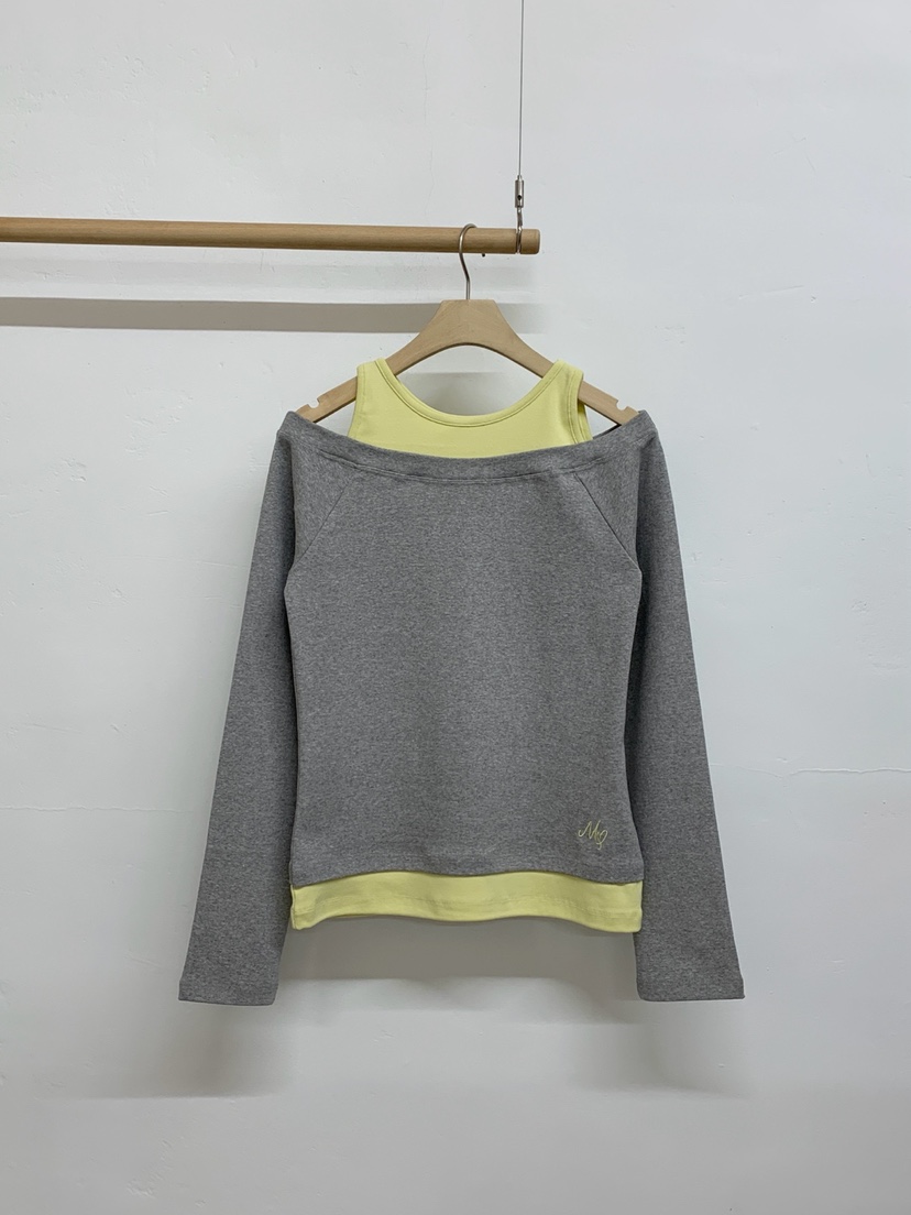 MORE THAN-P韓國代購女裝新品26春夏推薦人氣衛衣假兩件MORE THAN衛衣圖色2