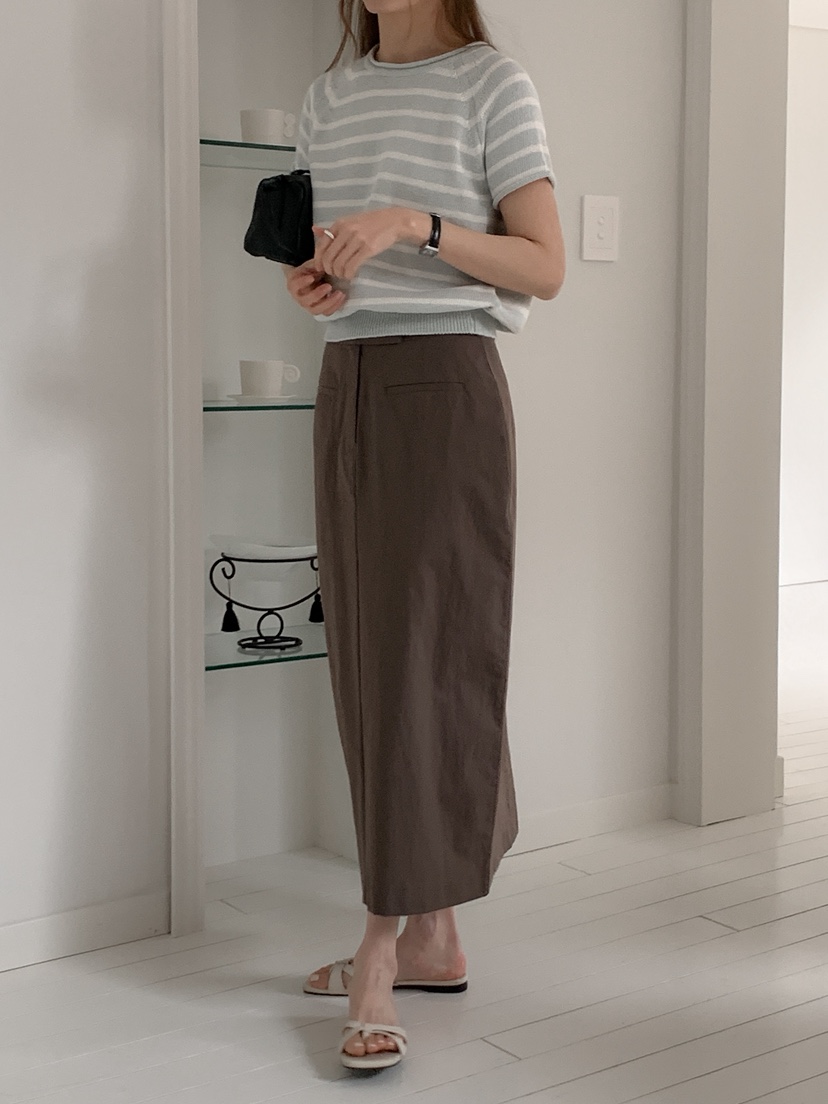 LONG PEAK韓國直郵女士新品人氣時尚職業休閑26春夏長裙LONG PEAK長裙