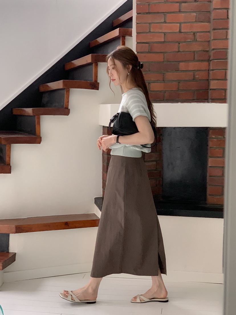 LONG PEAK韓國直郵女士新品人氣時尚職業休閑26春夏長裙LONG PEAK長裙