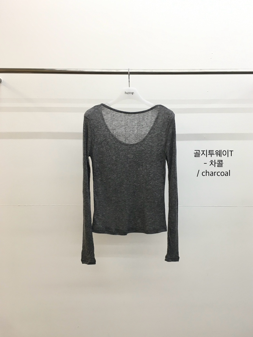 HEMP-P東大門直郵女士新品時尚推薦職業熱賣真品長袖T恤hemp長袖T恤圖色3