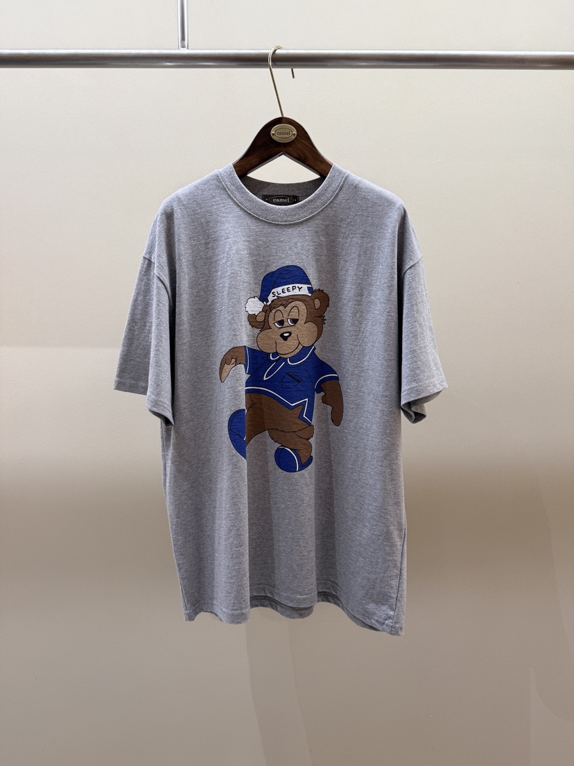 CAMEL-P韓國代購女裝新款休閑T恤泰迪熊Came_l 家T恤圖色2