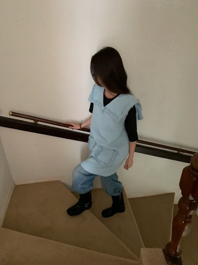 CAMEL-P東大門實拍女裝新品熱賣連衣裙不含內搭粗花呢紐扣Came_l 家連衣裙