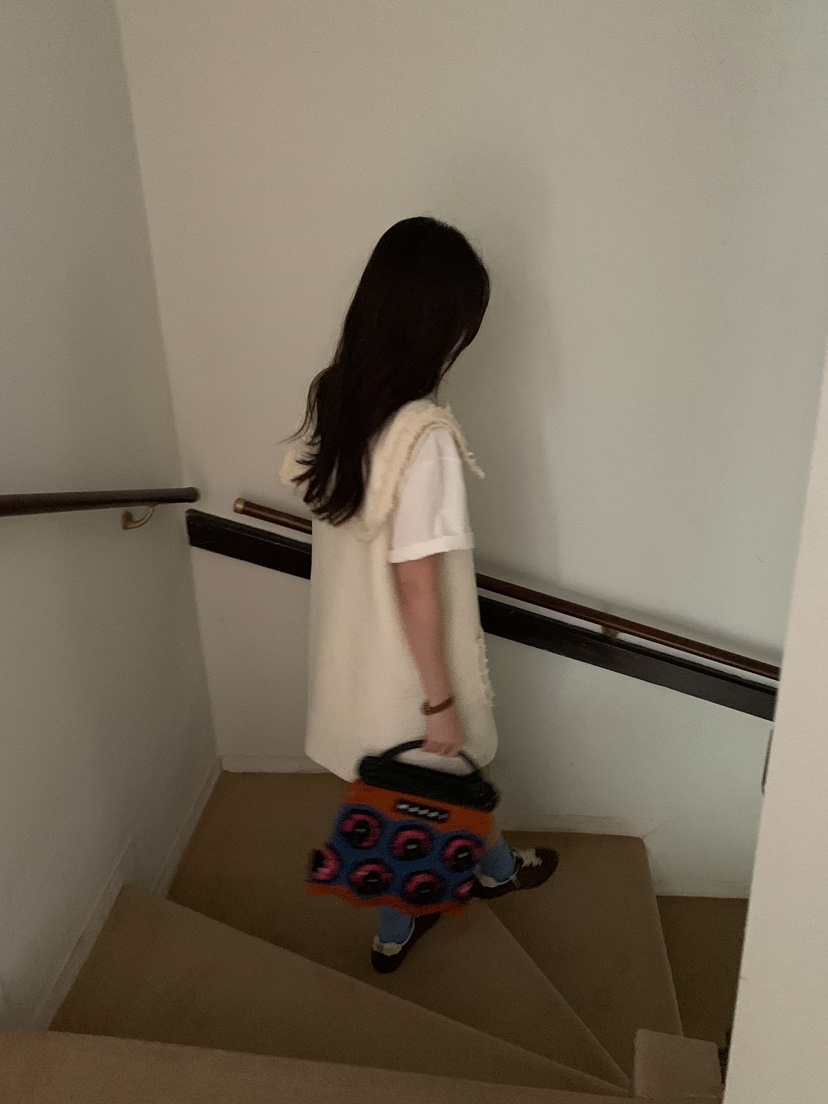 CAMEL-P東大門實拍女裝新品熱賣連衣裙不含內搭粗花呢紐扣Came_l 家連衣裙