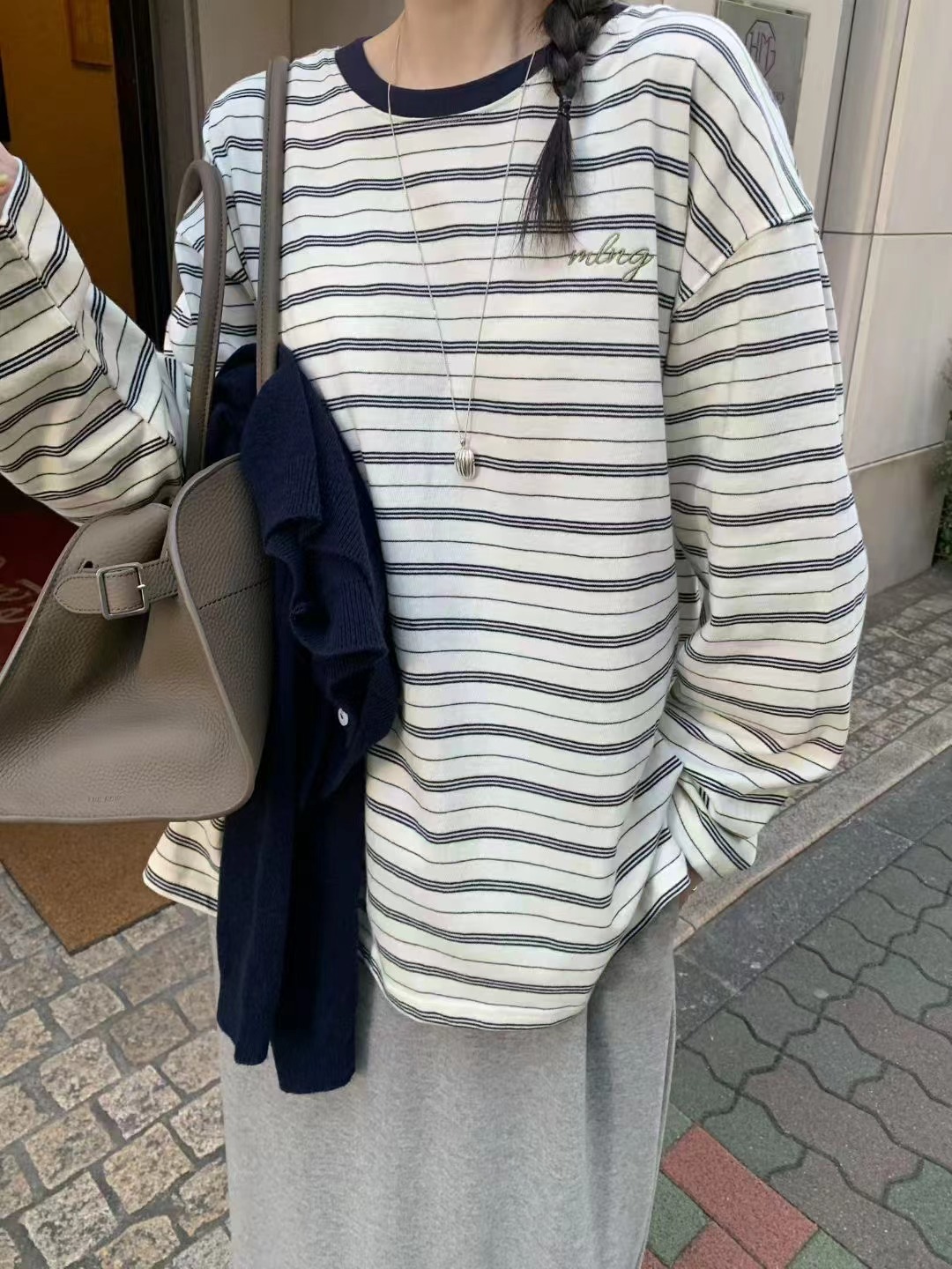 MELLOUNGE-멜라운지-T東大門實拍女裝新品推薦休閑長袖T恤MELLOUNGE-2件起長袖T恤