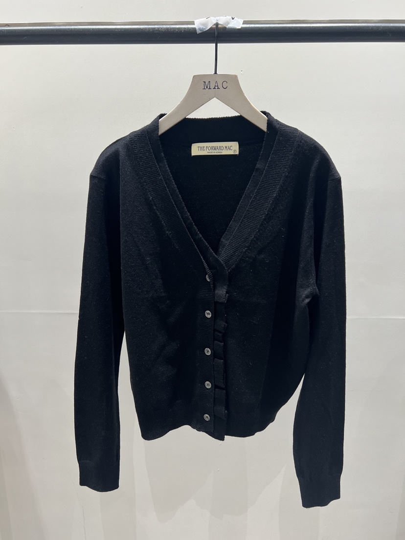 MAC韓國直郵女裝新品職業熱賣人氣26春夏推薦時尚針織衫雙層THE FORWARD MAC針織衫圖色2黑色