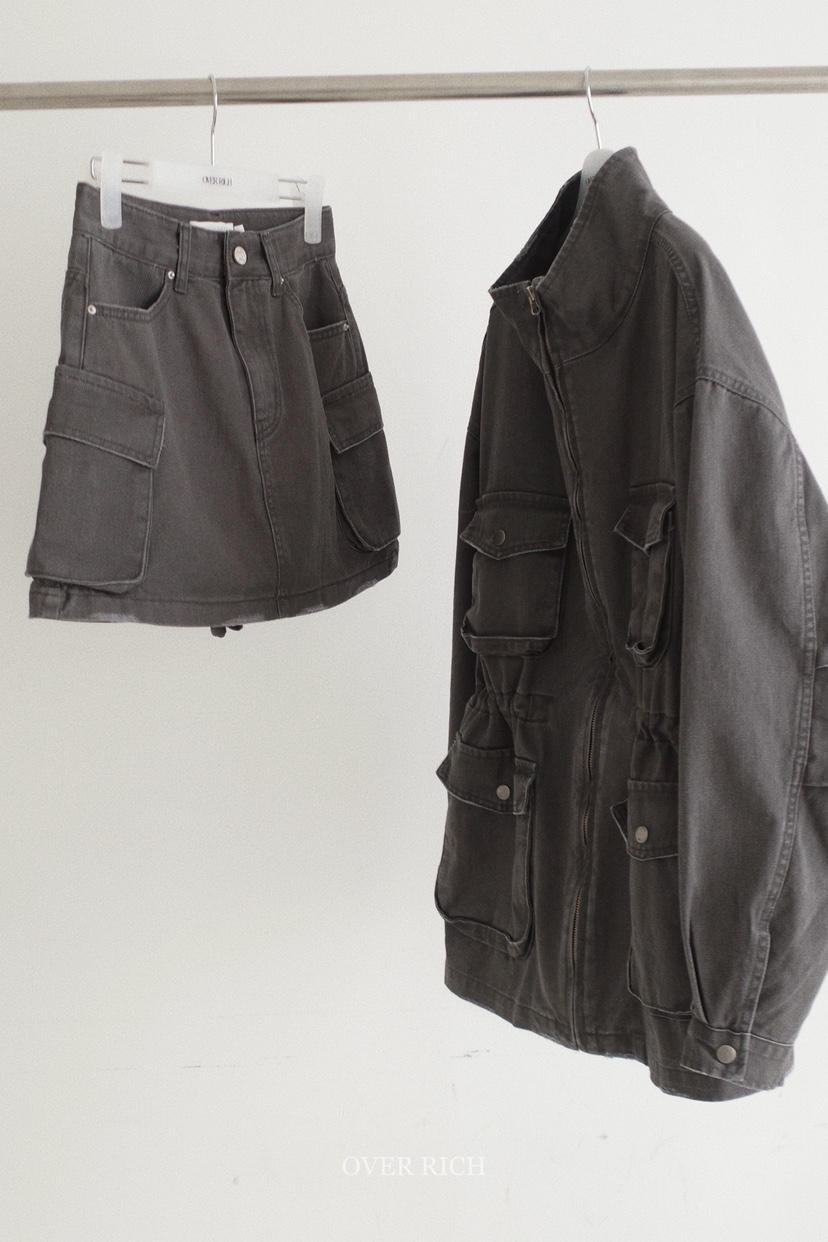 OVER RICH東大門直郵女裝新款時尚26春夏休閑職業裙褲工裝OVER RICH裙褲