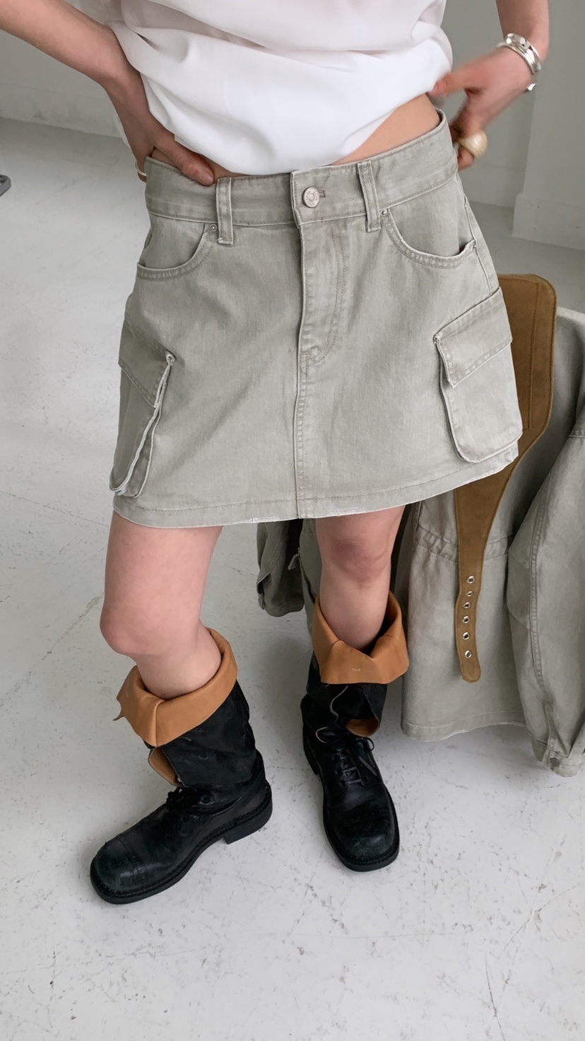 OVER RICH東大門直郵女裝新款時尚26春夏休閑職業裙褲工裝OVER RICH裙褲