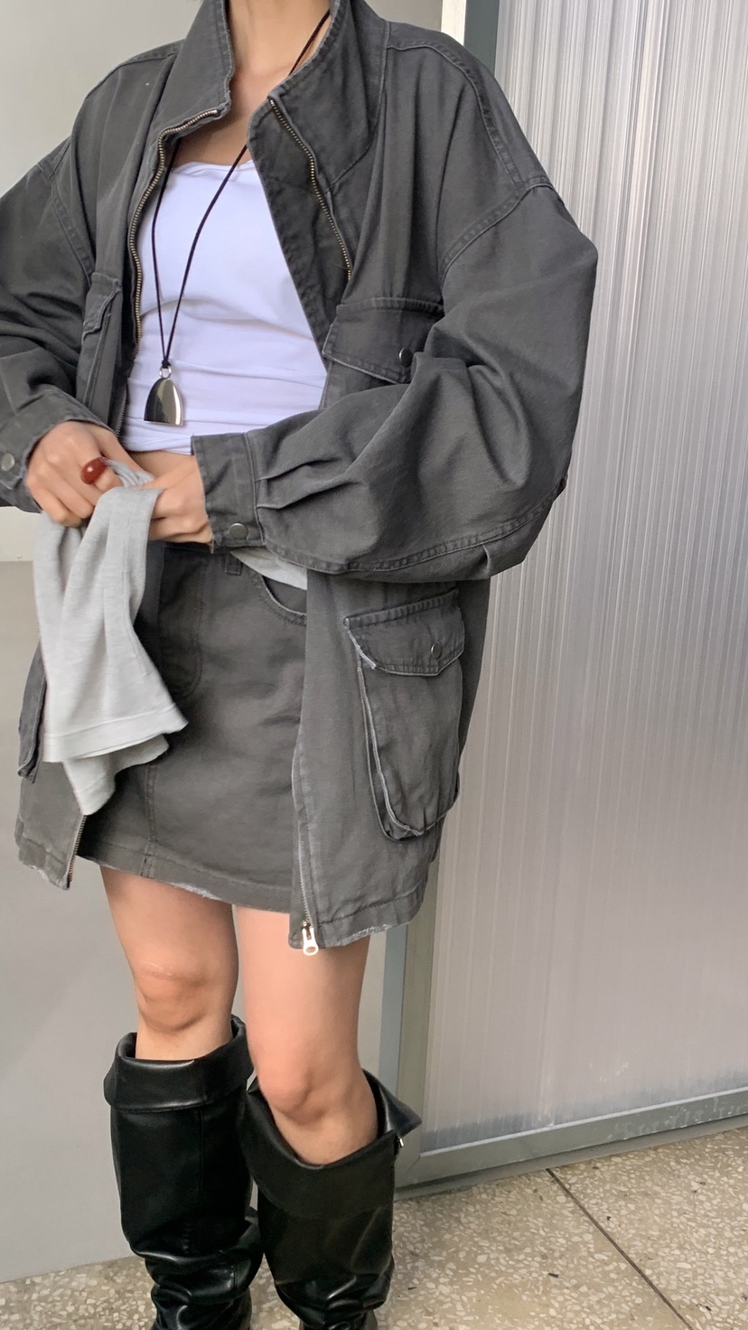 OVER RICH東大門直郵女裝新款時尚26春夏休閑職業裙褲工裝OVER RICH裙褲