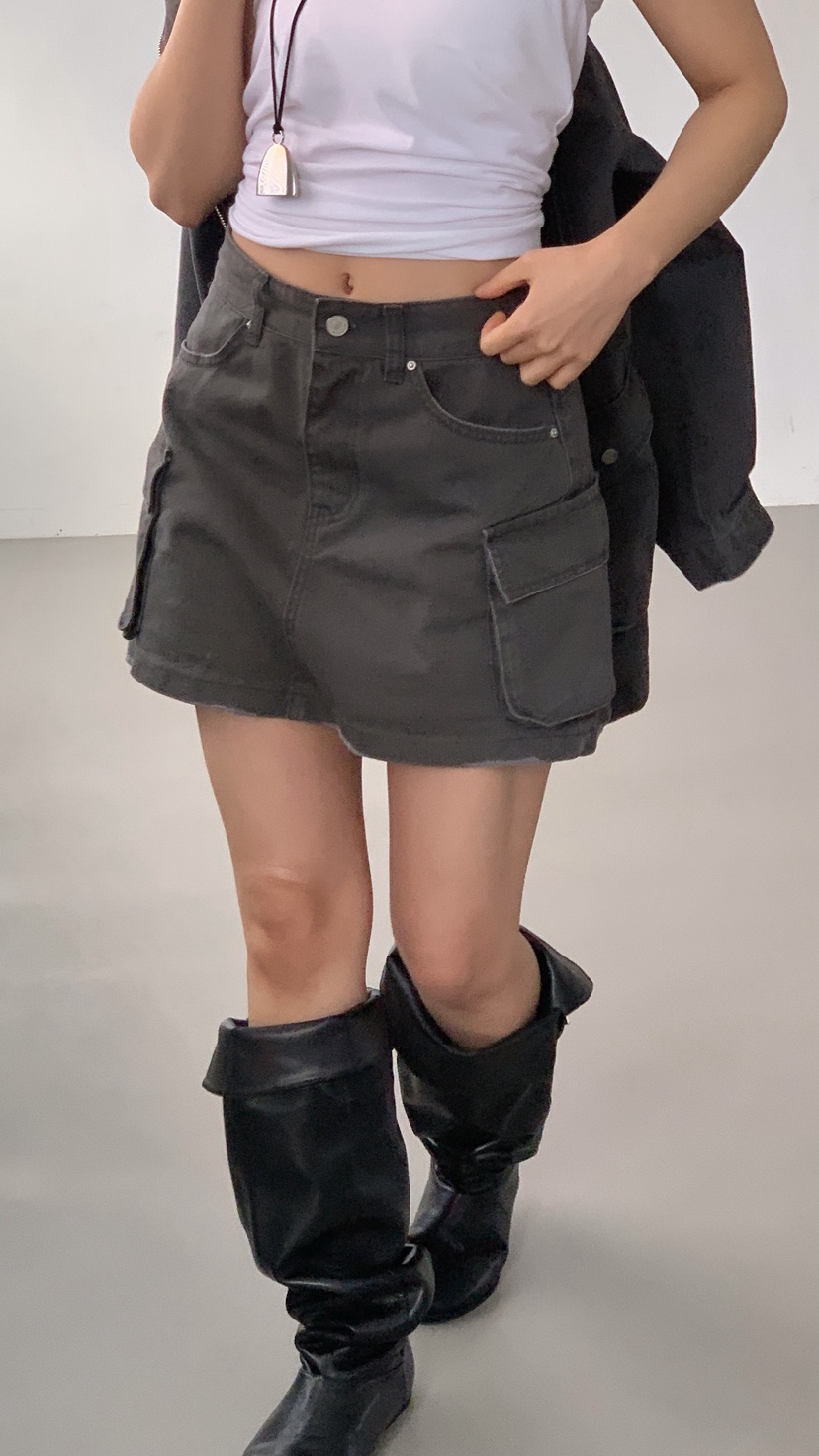 OVER RICH東大門直郵女裝新款時尚26春夏休閑職業裙褲工裝OVER RICH裙褲