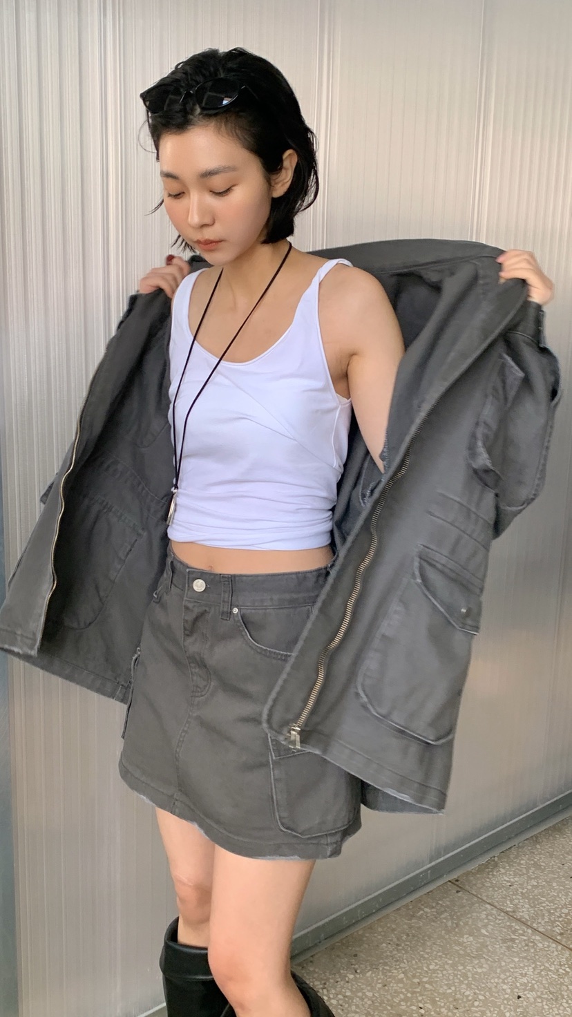 OVER RICH東大門直郵女裝新款時尚26春夏休閑職業裙褲工裝OVER RICH裙褲