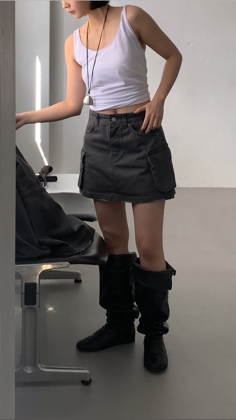 OVER RICH東大門直郵女裝新款時尚26春夏休閑職業裙褲工裝OVER RICH裙褲