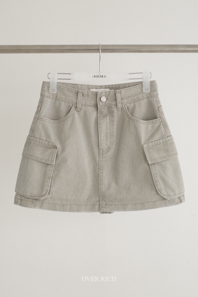 OVER RICH東大門直郵女裝新款時尚26春夏休閑職業裙褲工裝OVER RICH裙褲圖色2